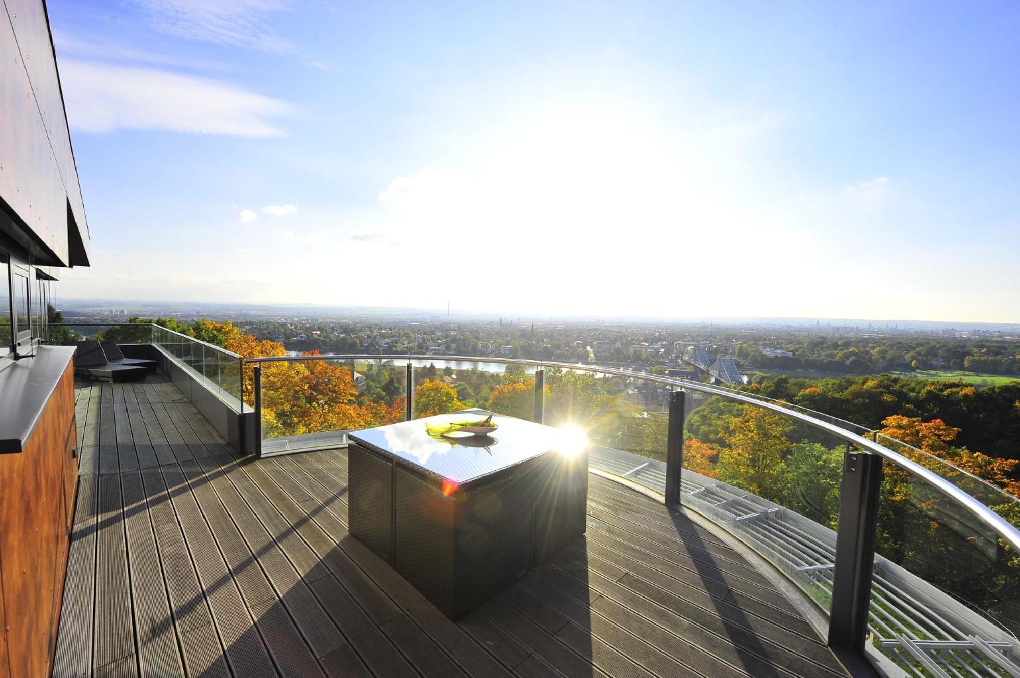 Villa Via Lapis - Panoramablick Ueber Dresden - Garten - Pool - Sauna - Luxus Kamer foto