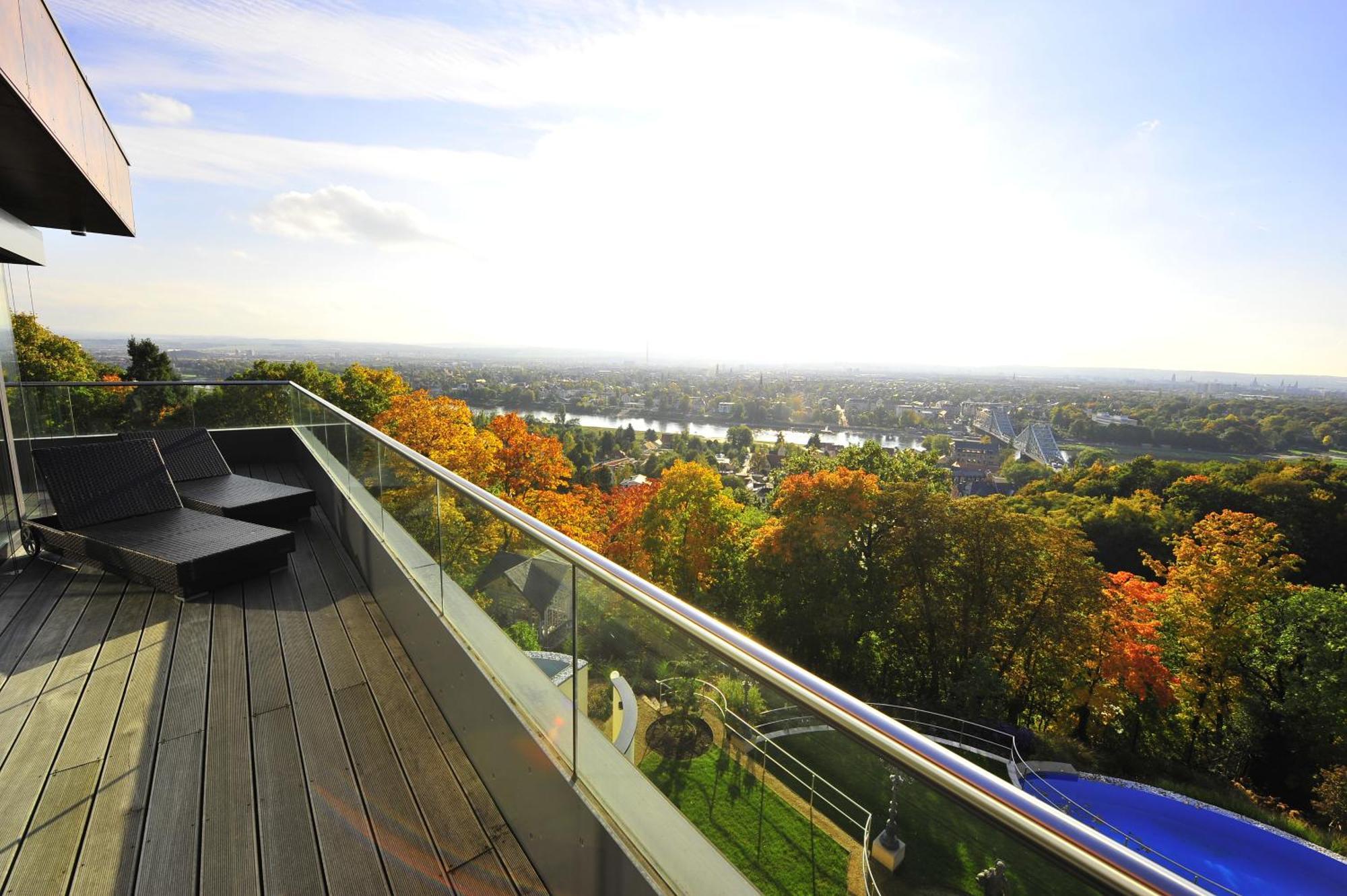 Villa Via Lapis - Panoramablick Ueber Dresden - Garten - Pool - Sauna - Luxus Kamer foto